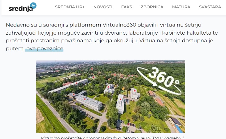 Virtualna šetnja za škole i fakultete – otvorite svoja vrata online